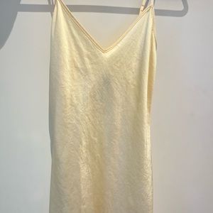 Yellow maxi/midi dress from Aritzia